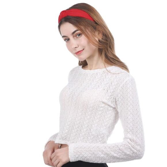 Knotted Headbands for Women Girls, 9 Pcs Wide Plain Turban Headband - Picture 3 of 7